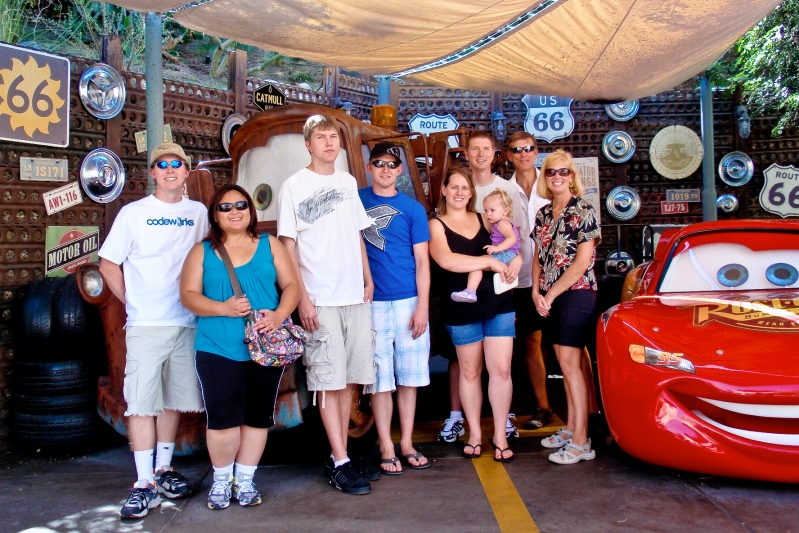 Disney2009 040.jpg - The gang on the Cars set